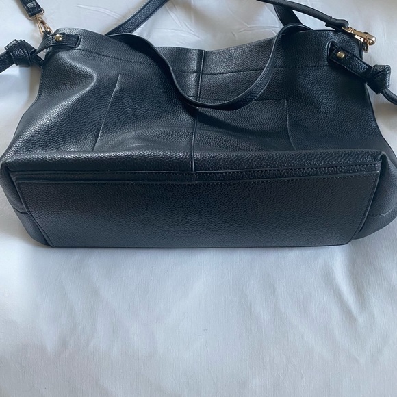Black Vegan Leather Crossbody Bag - Picture 5 of 10